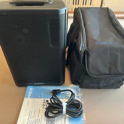 QSC CP8 Active Powered Speaker with Rockville Speaker Bag, Excellent+ image 1