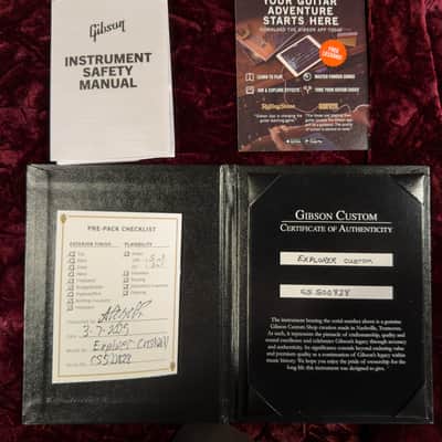 Gibson Custom Shop Explorer Custom Ebony Gloss (828) image 8