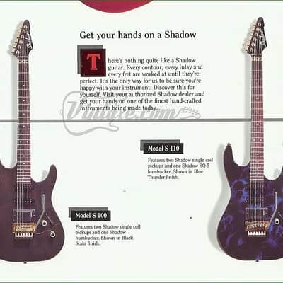 Shadow S110 1991 Blue Thunder Electric Guitar Floyd Rose RARE image 10