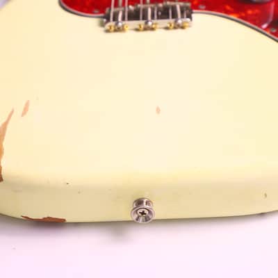 Fender Musicmaster with Rosewood Fretboard 1963 - Olympic White - Great Pre-CBS Electric Guitar - check video! image 12
