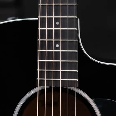 Taylor 214ce-BLK Plus Grand Auditorium Acoustic/Electric Guitar - Black with Aerocase image 8