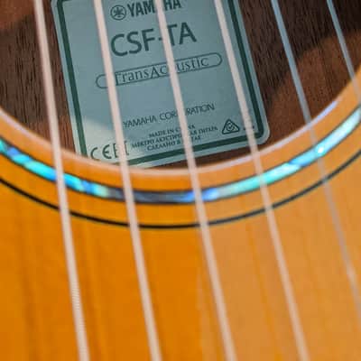 Yamaha CSF-TA TransAcoustic Parlor 2010s - Vintage Natural image 5