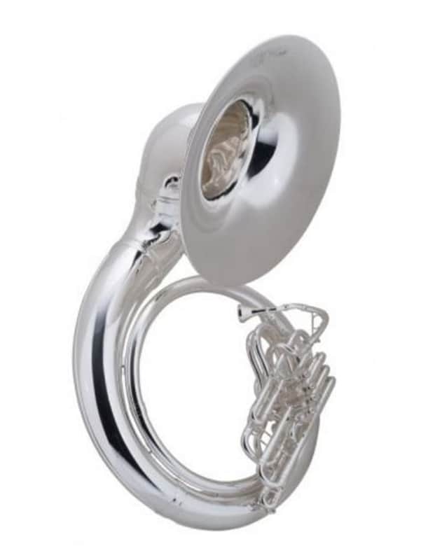 Conn 40KSBW Sousaphone - Brass - Background Brass, Satin Silver, W Case image 1