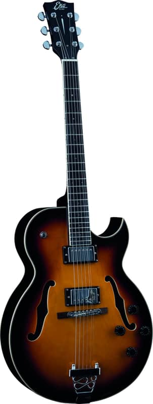 EKO SA 750 Semi Acoustic Hollow Body Guitar Vintage Sunburst ES-175 Style New image 1