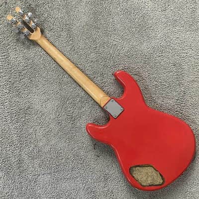 Custom Red Glossy Finish Guitar, Basswood Body, Maple Neck, Rosewood Fingerboard, Silver Hardware image 12