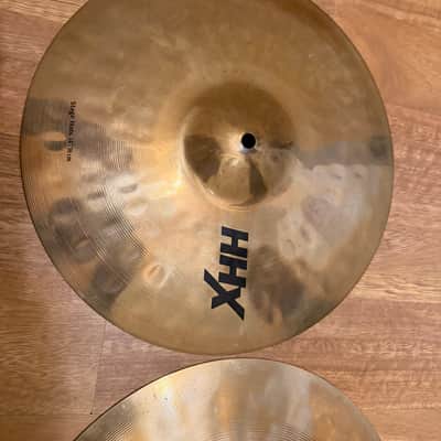 Sabian 14" HHX Stage Hi-Hat Cymbals (Pair) 2001 - Present - Natural. Brand New image 2