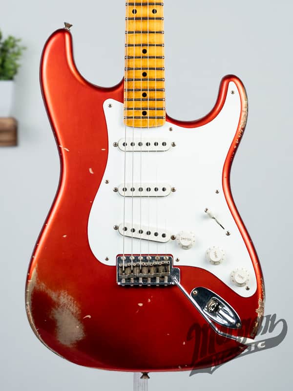Fender Custom Shop '58 Stratocaster Relic - Faded Aged Candy Apple Red image 1