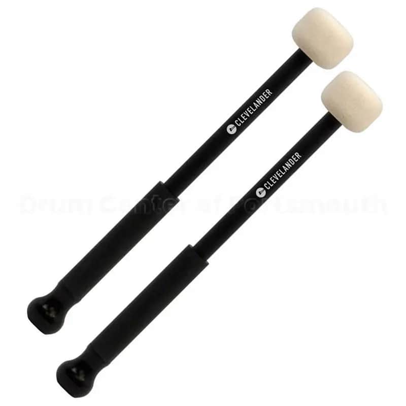 Clevelander Marching Bass Drum Mallets, Aluminum, Small image 1