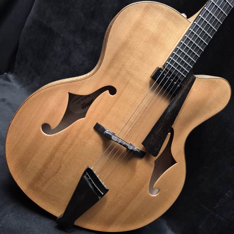 Dotson Hand-Carved Archtop Electric Guitar Made in USA - Natural Demo image 1
