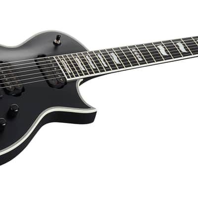 ESP E-II Eclipse-7 Evertune Black Satin image 3
