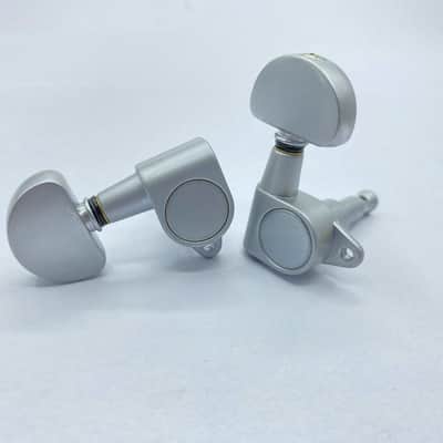 Matte Chrome Guitar 3R3L Machine Heads Tuning Pegs image 4