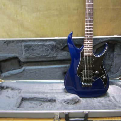 1991 Fender Heartfield Talon II Electric Blue Floyd Rose & Dimarzio's Orig Case Free US Shipping! image 10