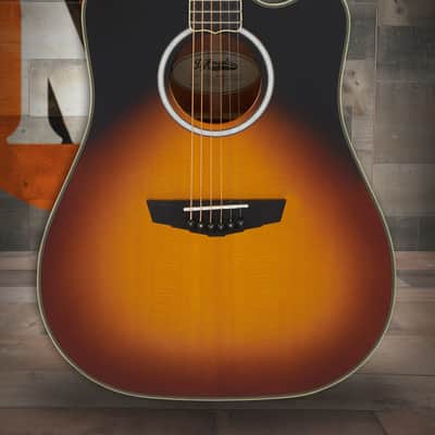 D'Angelico Bowery Dreadnought CE - Vintage Sunset w/ Gig Bag (DAED500VSNGP2) image 1