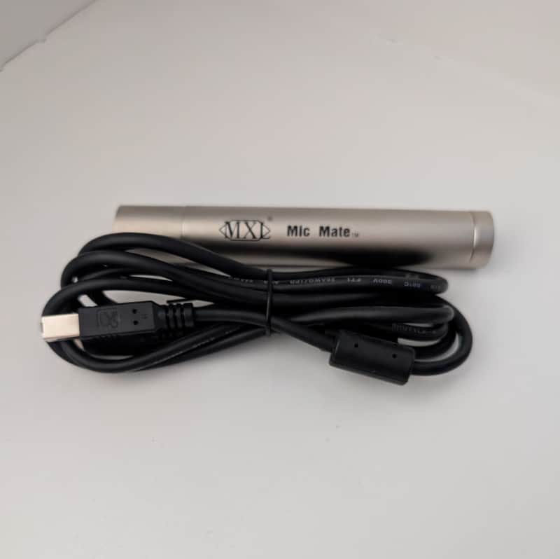 MINT! MXL Mic Mate XLR To USB Pre-Amp Adapter Interface Phantom Power For Condenser Microphone w/ Cable image 1