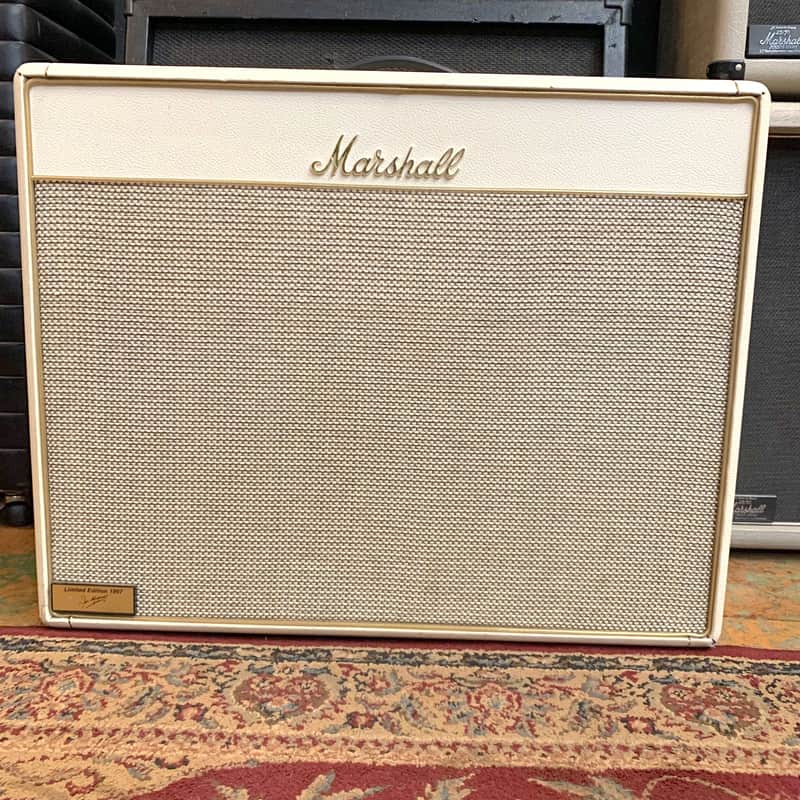 Marshall Limited Edition 35th Anniversary JTM 1962 Bluesbreaker 2-Channel 100-Watt 2x12" Guitar Combo 1997 - White Levant 100W Conversion image 1