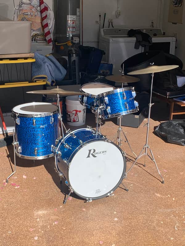 Rogers Drum Kit 1965 Blue Onyx image 1
