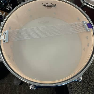 USED Gretsch Catalina Club 5x14 Snare Drum - White Satin Flame image 5