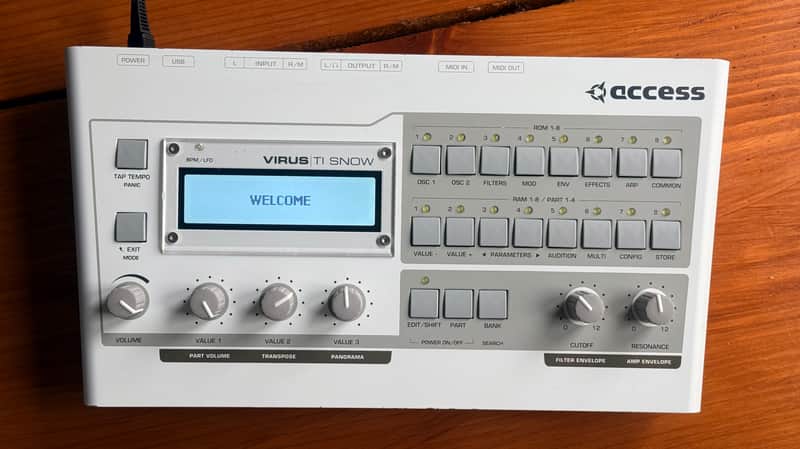 Access Virus TI Snow Desktop Digital Synthesizer 2010s - White image 1