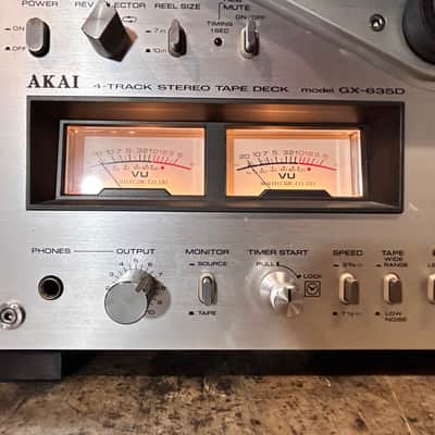 Akai GX-635D Vintage Silverface Reel-to-reel 4-track tape machine image 9