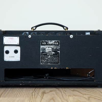 1964 Vox AC50/4 Mk II Big Box Vintage Tube Amp Head Gray Panel JMI UK, AC50 image 11