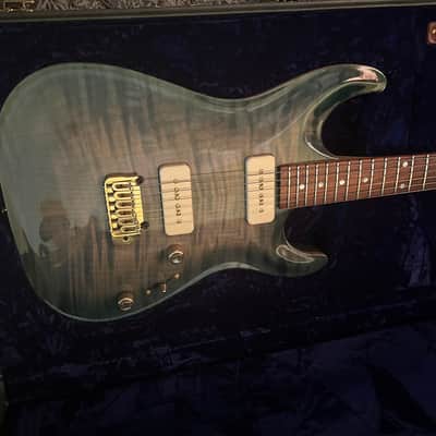 Pensa MK-1 Custom P-90 (Aqua Blue Burst) 2015 - Aqua Blue Burst image 1