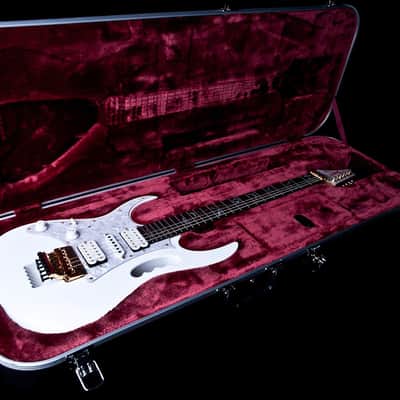 Used Ibanez JEM7VWHL Steve Vai Signature - Left Handed Electric Guitar in White image 4