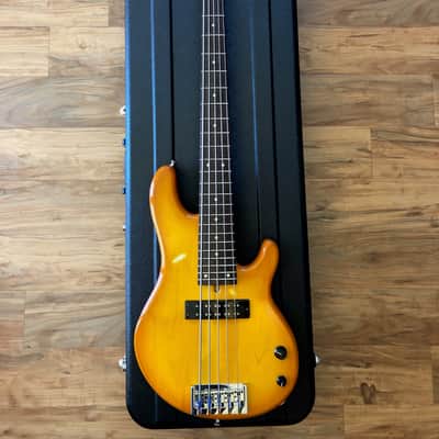 Moollon B524  Custom 5 String Bass guitar -  P precision style w Original Case image 10
