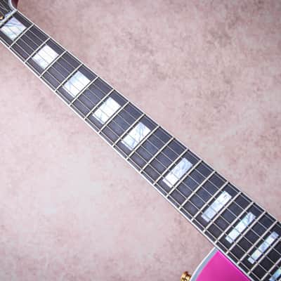GIBSON USA Custom Shop Special Order Les Paul Axcess Custom "Chrome Pink + Ebony" (2025) image 11