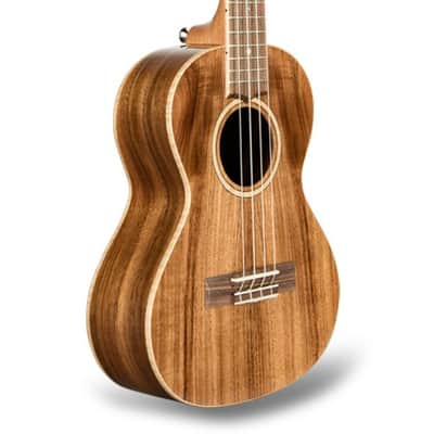 Mint Lanikai Model ACS-T Acoustic All Solid Acacia Tenor Size Ukulele w/Polyfoam Case image 2