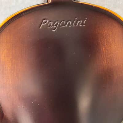 Hand-Crafted Paganini Model 4/4 Violin | Solid Wood, Ebony Fittings, Includes Bow, Rosin & Case – Ready to Play image 3