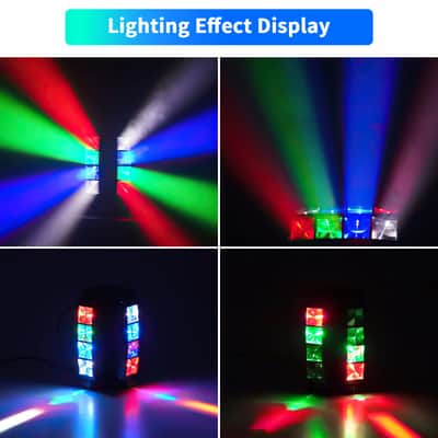 UKing Moving Head Light Effect, DJ Party Light, Disco Stage Light DMX512 with RGBW Lights for Bar, Christmas, Halloween Party image 3