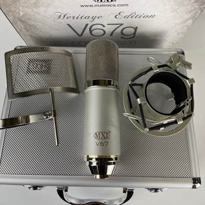 MXL V67g HE Large Capsule Condenser Microphone Heritage Edition w Case Mount and Pop Filter image 1