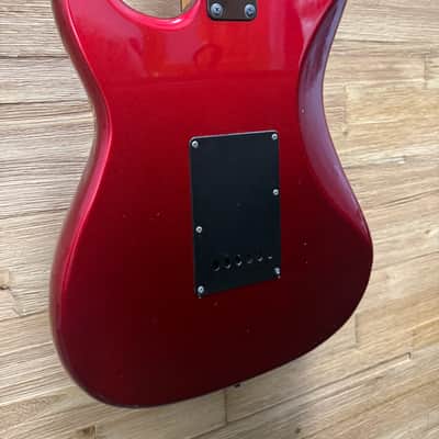 Series 10 by Bently  HSS Super Strat Guitar- 1980's -Candy Apple Red - 7lbs 8oz w/gig bag image 12