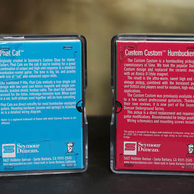 Seymour Duncan SH-11 Custom Custom / SPH90-1N Phat Cat Nickel Guitar Pickup Set image 2