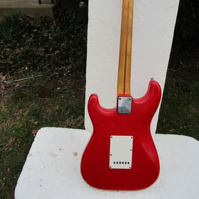 Fender Squier Stratocaster Guitar, 1984-1987, Japan, Serial # E642167, Torino Red, Gig Bag image 7