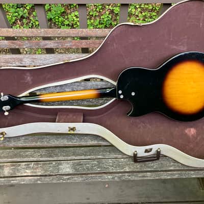 Kay K5915 Electric Bass w/ Original Case - 1960s - Sunburst image 3