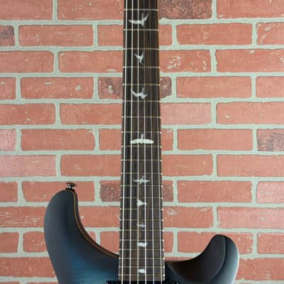 PRS SE Custom 24-08 Exotic Electric Guitar - Lake Blue Midnight Burst image 6
