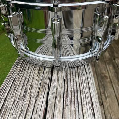 Tama 8056 Imperialstar Mastercraft Steel 6.5x14" 10-Lug Snare Drum with Roller-Action Snare Strainer 1980 - 1985 - Chrome image 8