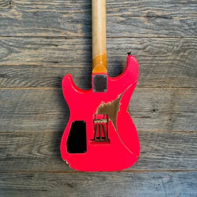 Friedman Cali Aged Guitar - Hot Pink (Medium/Heavy Aging) image 9