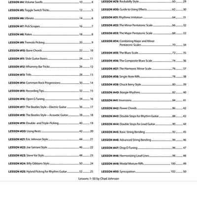 100 Rock Lessons Guitar Lesson Goldmine Series image 2