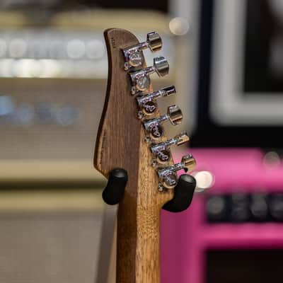 Suhr Custom Modern Waterfall Burl Maple/Black Limba - Trans Orange image 9