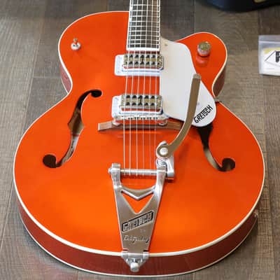 MINTY! Gretsch Brian Setzer Hot Rod Hollowbody G6120SHTV TV Jones Tangerine + OHSC image 2