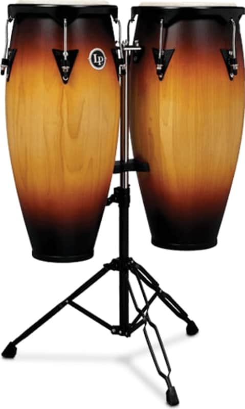 Latin Percussion LP646NY-VSB City Series Conga Set With Stand (Sunburst) image 1