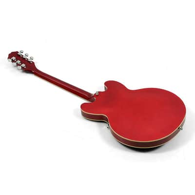 Epiphone ES-335 Block Semi-Hollowbody Electric Guitar - Cherry image 2