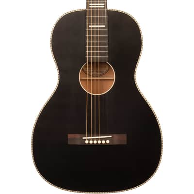 Recording King RPS-7-MBK Dirty 30's Single 0 Acoustic Guitar, Matte Black image 2