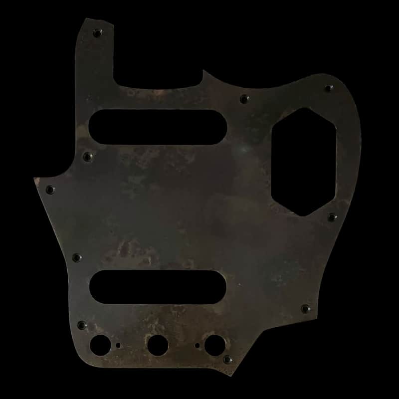 Made-to-Order - Statuary Bronze Brass - USA Jaguar AVRI 60s Pickguard Scratchplate for Fender - Hand-finished image 1