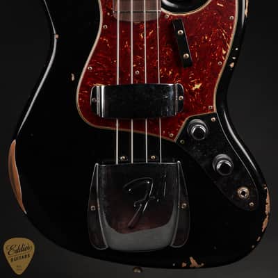 Fender Custom Shop 1962 Relic Jazz Bass - Aged Black image 2