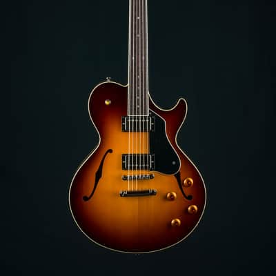 Collings SoCo Semi-Hollow Body European Spruce and and Mahogany Iced Tea Burst with Ron Ellis Pickups NEW image 2