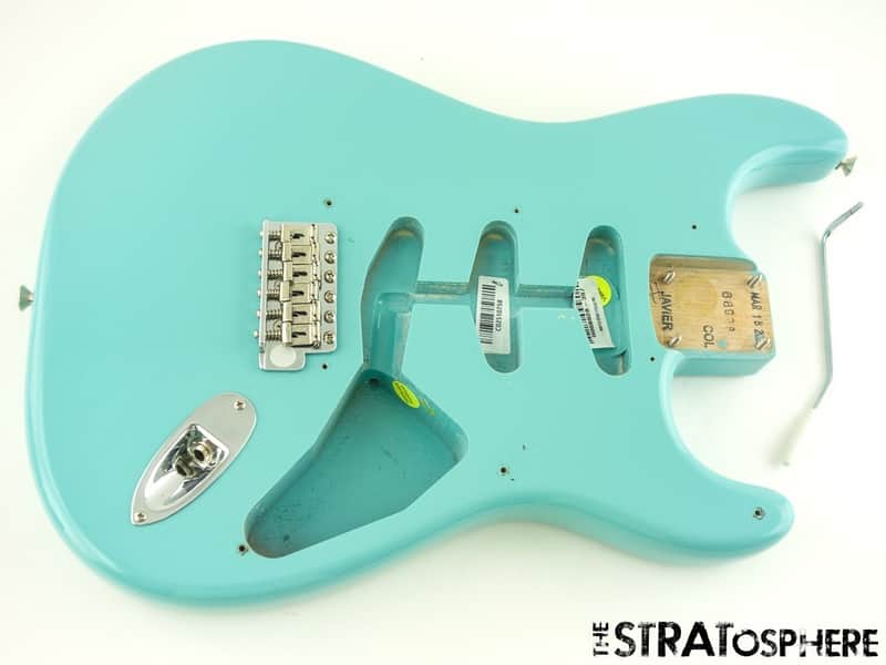 USA Fender ERIC JOHNSON Strat BODY + HARDWARE American Tropical Turquoise image 1