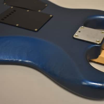 1986 Squier Contemporary Stratocaster HSS Blue Refin MIJ image 14